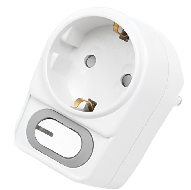 에코파워탭 절전형 LED L자 멀티탭 1구 PS-TS, 8.2cm, WHITE, 1개