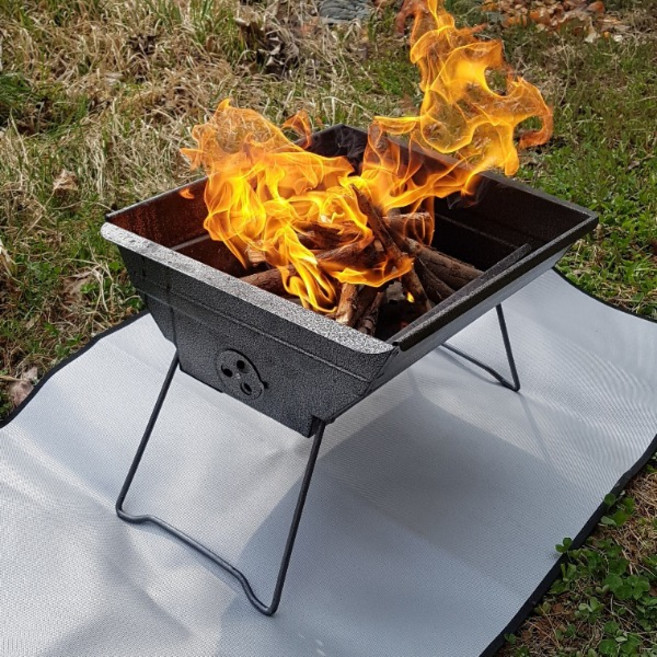 방염매트 그레이 방염포 캠핑 방화포 화재예방 화로대 시트 불멍