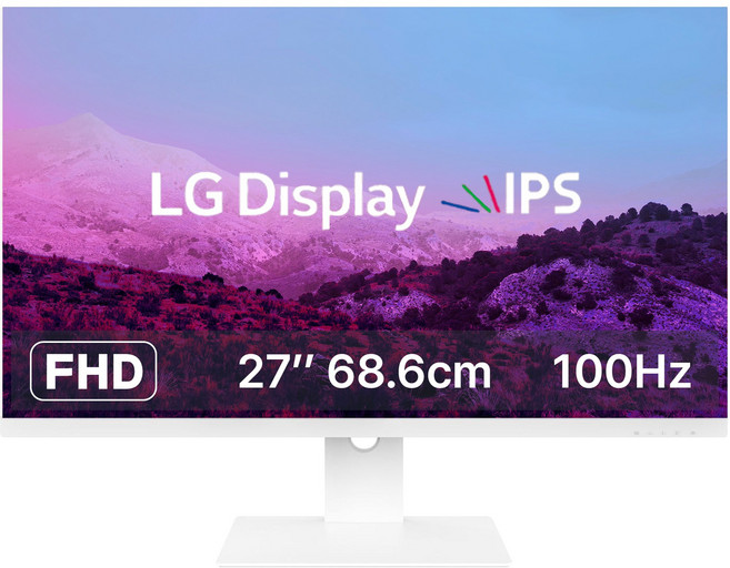 클라인즈 제스타 LG IPS사용 27인치 모니터 100Hz C타입 Dex지원 화이트, KXM2700FH75 화이트, 69cm