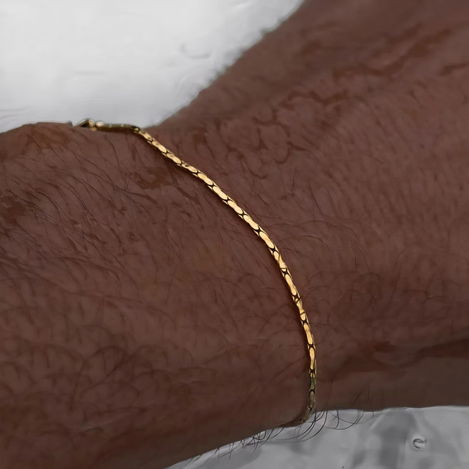 silvers 남녀공용 써지컬스틸 체인 팔찌