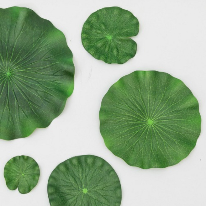 연잎장식 모형 연못 장식 무대 공연 소품 행사 사진, 40cm