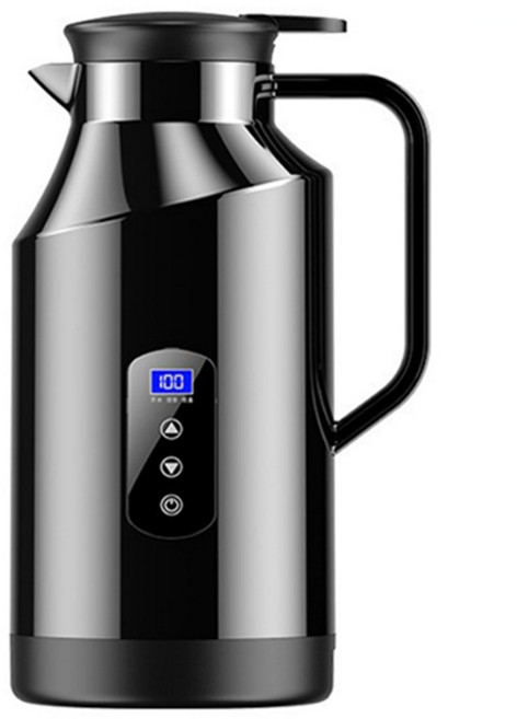 12V/24V 통용 차량용 전기포트 자동차포트 스테인레스 텀블러 차량용 커피 라면포트 1500ml, AL961053027776