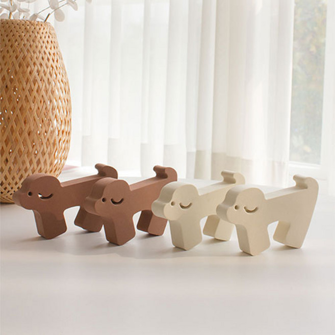 올데이랩 손낌방지 EVA 댕댕 도어가드, 브라운, 4개