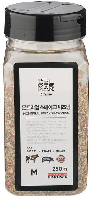 딜리셔스마켓 몬트리얼 스테이크 시즈닝 중형, 250g, 1개