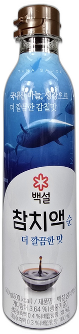 백설 참치액 순 더깔끔한맛, 500g, 9개