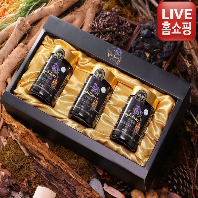 [TV홈쇼핑 정품 PREMIUM] 천년 약도라지 진액고 사포닌 약도라지 진액 간편하고 영양가득 국내산약도라지, 3병, 240g
