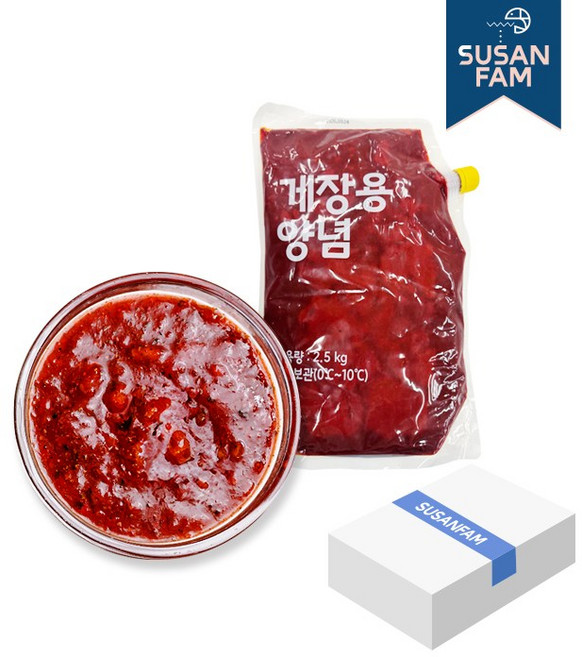 양념게장 2.5kgx4팩 박스 벌크 양념무침 해물전용 만능소스 새우장 전복장, 10kg, 1박스