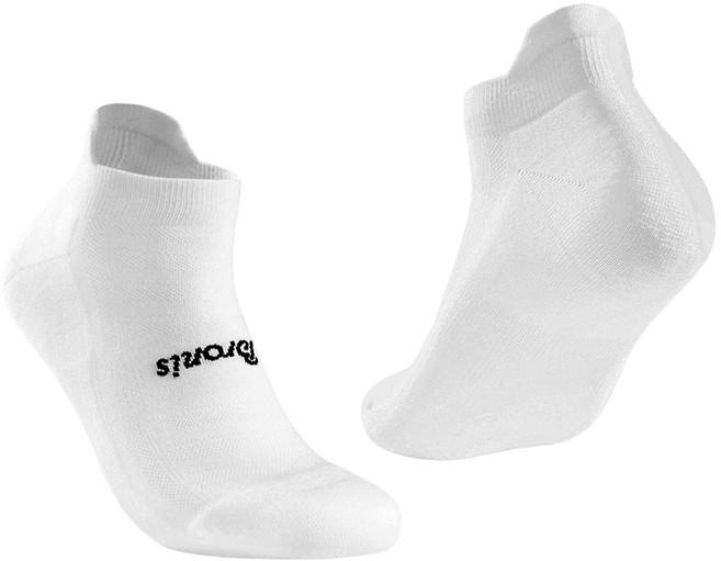 브로니스 무봉제 스포츠 러닝 스니커즈 양말, 01 심플화이트, 1개