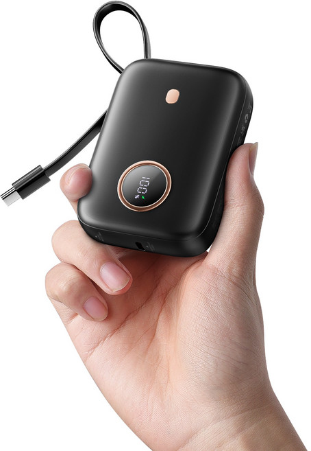 Donerton SP01 PD QC 33.5W 보조배터리 10000mAh, 블랙