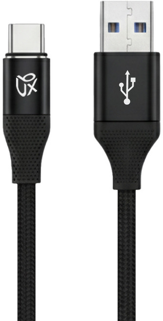 케이블타임 C타입 to C타입 고속 충전 케이블 100W CU02, 0.5m, 블랙, 1개