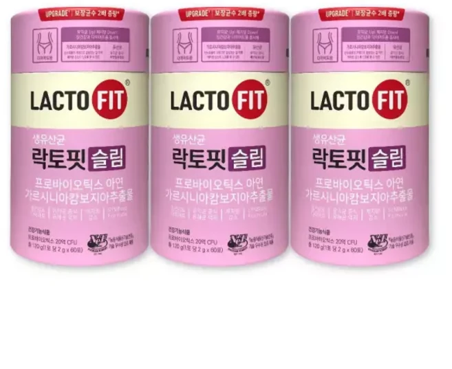 종근당건강 락토핏 슬림 2g X 60포 3박스 장건강 유산균 다이어트유산균 551139
