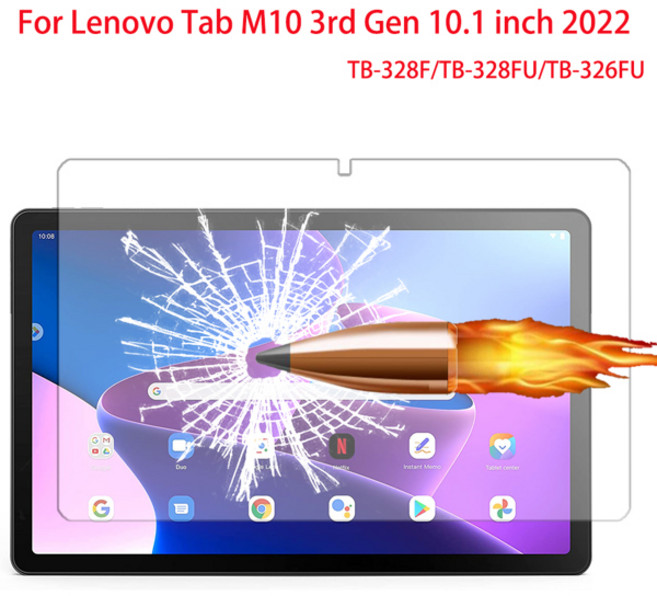 강화 유리 스크린 보호대 레노버 탭 M10 3 세대용 10.1 인치 2022 태블릿 보호 필름 TB-328F TB-326FU, [01] 옵션1, 1개