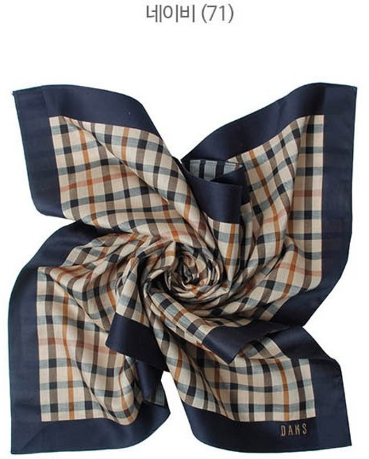 [DAKS]닥스 기본체크 빅사이즈 손수건 DLI4001