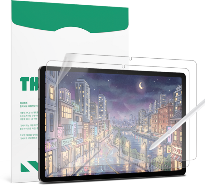 더세이프 갤럭시탭 S9FE 플러스 12.4 항균 종이질감 블루라이트차단 2매, 2개