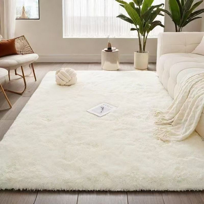 LUNOO 러그 층간소음방지 먼지없는 고급 카펫 미끄럼방지 침실 서재 옷방 거실 카페트 사계절 극세사 포근한 터치미 털러그