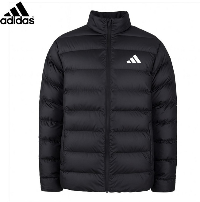 아디다스 성인 3S 스트라이프 겨울 패딩 자켓 JM8416