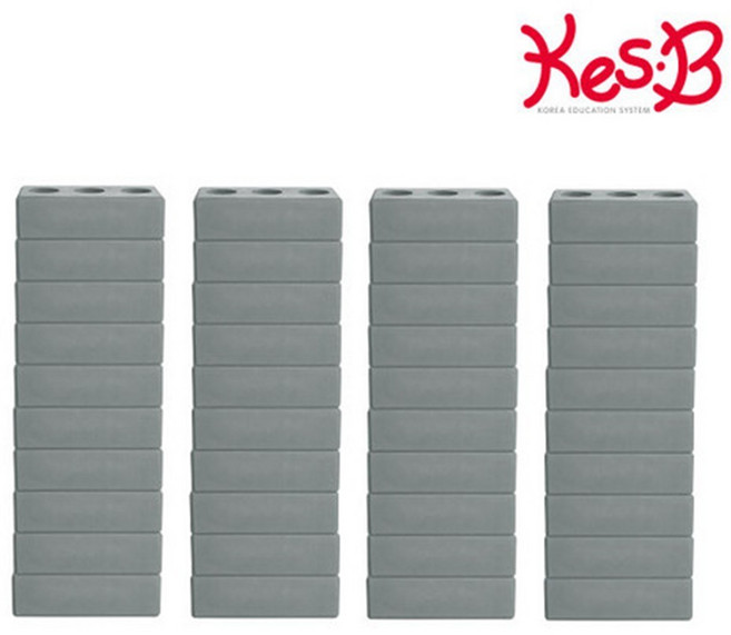 캐스비 유아용 튼튼 시멘트 벽돌블럭 40p 2320, 1개