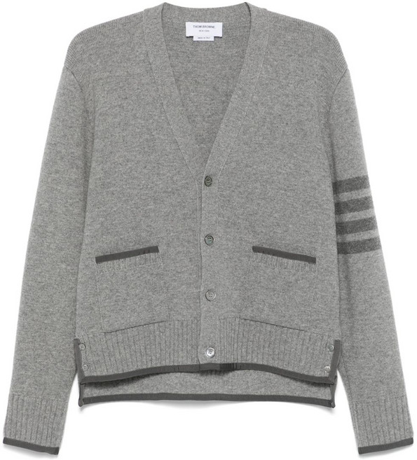 톰 브라운 4 바 스트라이프 그로그랭 티핑 가디건