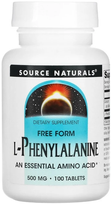 소스 내추럴스 L 페닐알라닌 500 mg 100정, 1개, 1개 - 쿠팡