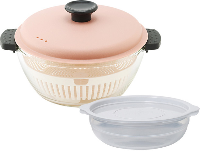 락앤락 전자렌지 찜기 용기 유리캐서롤 1.5L+모던쿡 전자렌지용기, 1세트, 1개