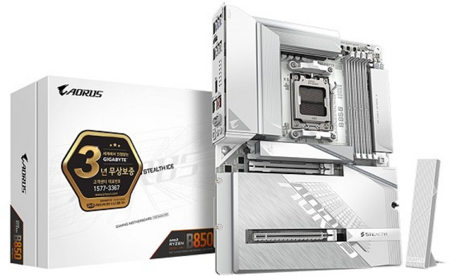 GIGABYTE B850 AORUS STEALTH ICE 제이씨현 AMD(소켓AM5)