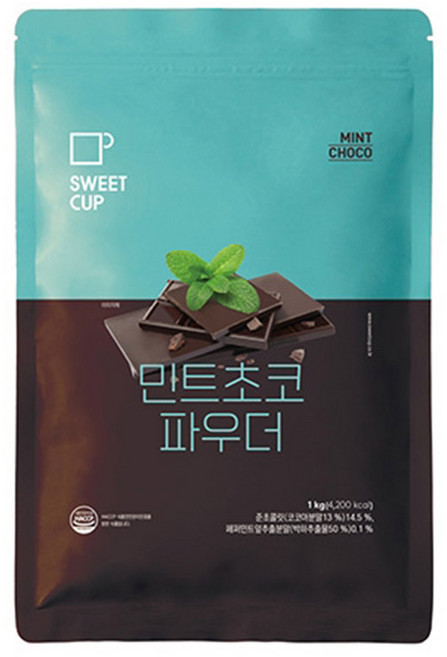 스위트컵 민트초코 파우더 1kg 1박스 10개, 1개입