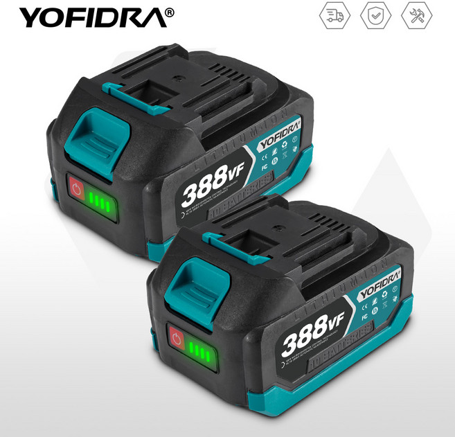 388VF 대용량 리튬 배터리 18V 전동공구 배터리, 1세트