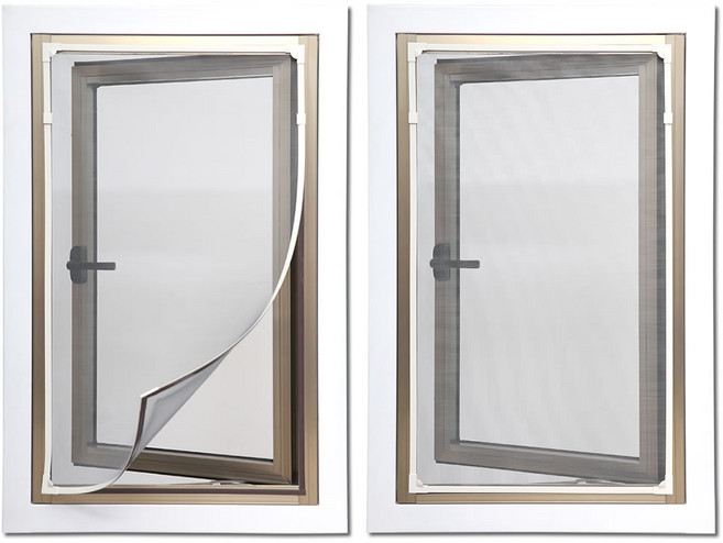 태월 강력흡착 자석 탈부착 재단가능 DIY 방충망 창문 베란다 현관 모기장 화이트, 1개