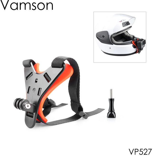 DJI OSMO 액션 액세서리 용 Vamson 풀 페이스 헬멧 Gopro Hero10 9 8 7 6 5 오토바이 헬멧 VP527 용 턱 마운트 홀더, [01] VP527-LS, VP527-LS, 1개