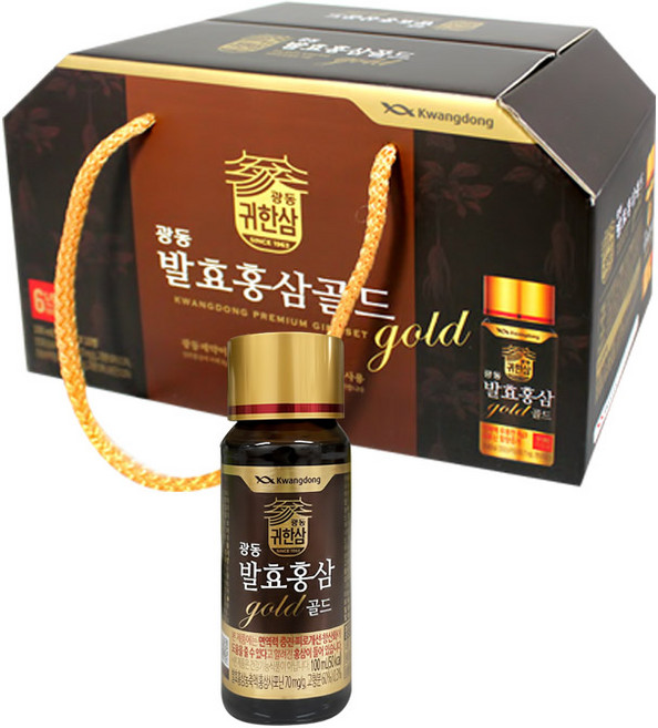 광동제약 귀한삼 발효 홍삼 골드, 10개