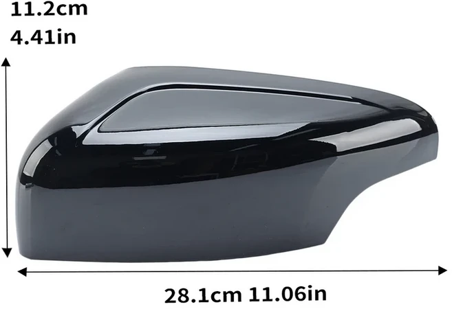 호환 사이드 백미러 하우징 커버 캡 볼보 XC60 2009-2013 글로스 블랙 문짝 윙 자동차 액세서리