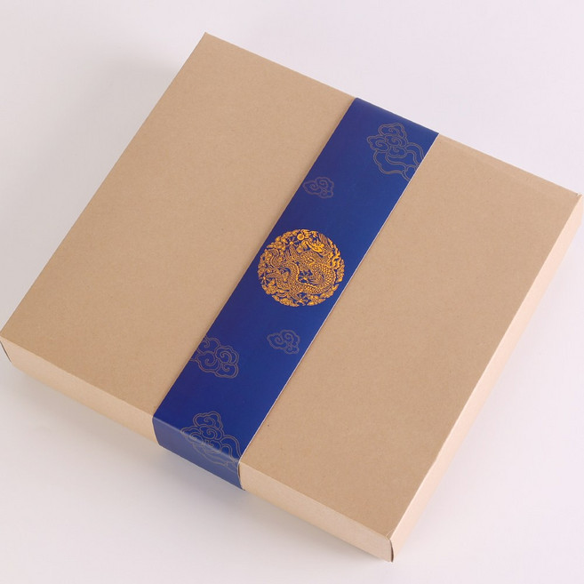 전통무늬 띠지스티커 곤룡포0647 데코 답례품 설날 추석 도시락 케이터링 포장, 50개, 블루