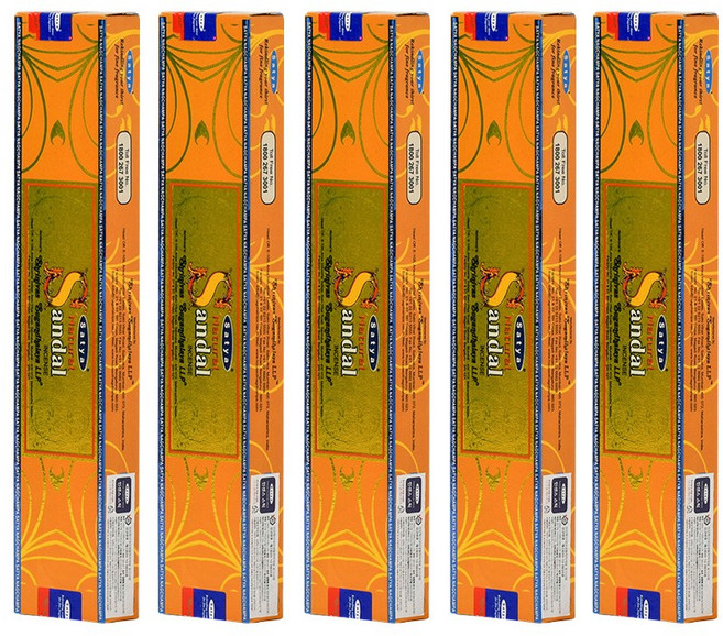 나그참파 인센스 스틱 내추럴 산달 15g 5개입