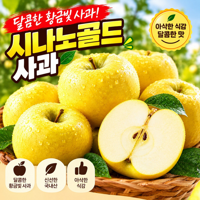 한정초특가 선착순판매 제철 시나노골드사과, 1박스, 1kg