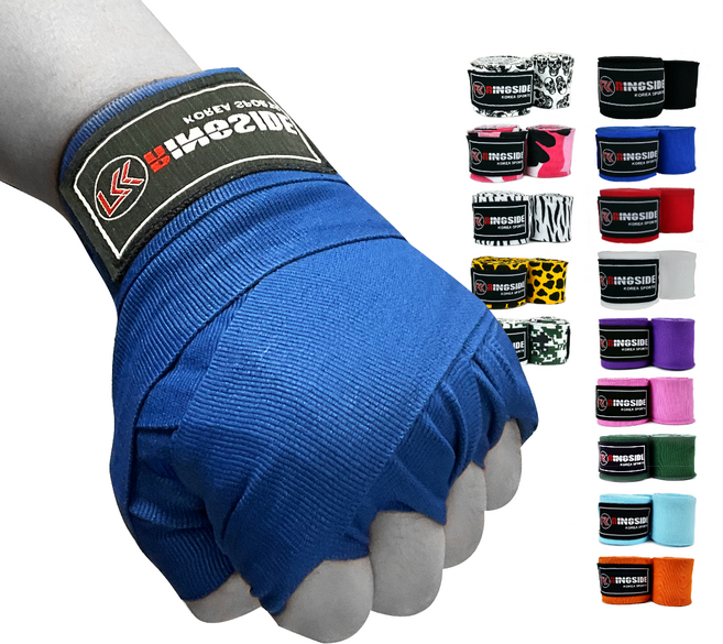 링사이드코리아 마이스터 복싱핸드랩 반신축 멕시코 스타일 권투 스트랩 주니어 이너 붕대 1쌍, 파랑, 5m