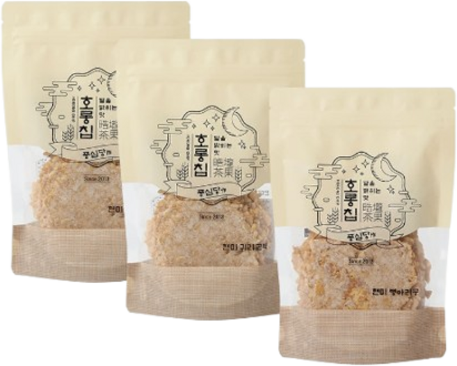 풍심당 호롱칩 햅쌀 현미+귀리+곤약 누룽지 칩 과자 부모님 사무실 건강 관리 비건 간식, 100g, 4개