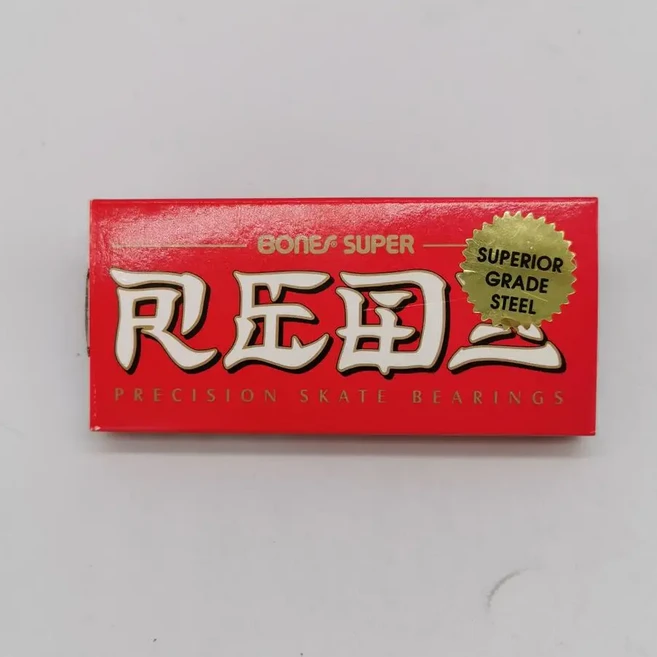 스케이트보드 베어링 8팩 스페이서 와셔 번들 608 고속 회전 세라믹 베어링 정밀 스케이트보드 베어링 롤, 03 BONES SUPER RED