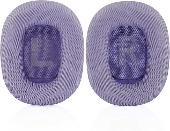 시그니프 애플 에어팟 맥스 이어쿠션 이어 패드 호환 자성 인조가죽 헤드셋 커버 한쌍, 1개, 퍼플