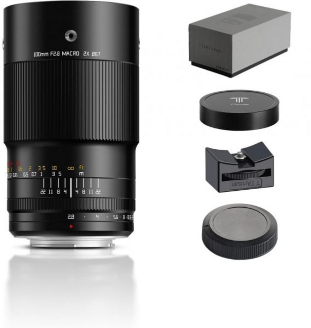 TTArtisan 100mm f2.8 매크로 2배 캐논 EF 마운트 풀프레임 배율 카메라 렌즈 EOS-1D X Mark III EOS 5D IV 6D 90D 7D, EF mount, 1개