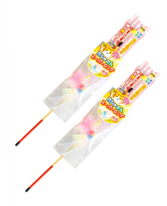 펫츠루트 카샤카샤 붕붕 슈퍼롱 고양이 장난감, 새, 2개