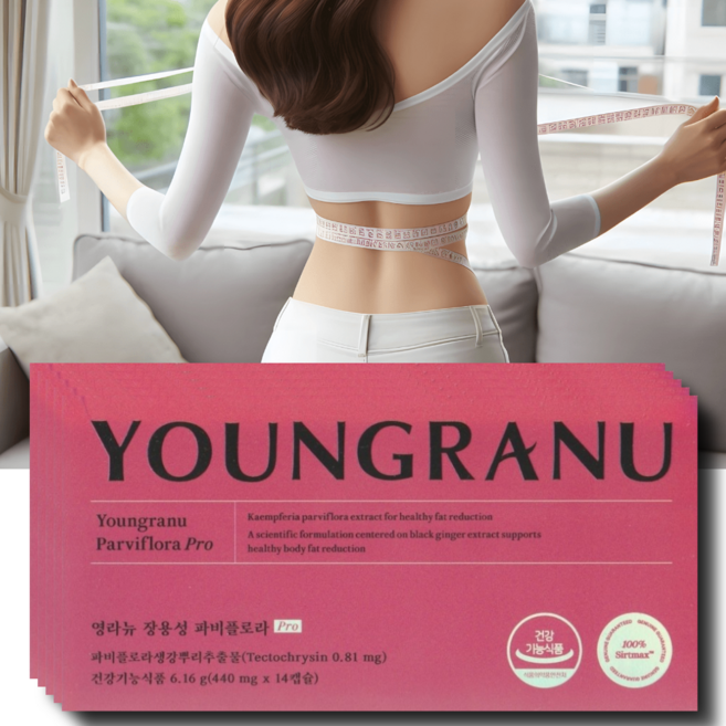 식약청 인증 영라뉴 파비플로라 추출물 다이어트 블루베리 흑후추 추출물 퀘르세틴, 5개, 14정