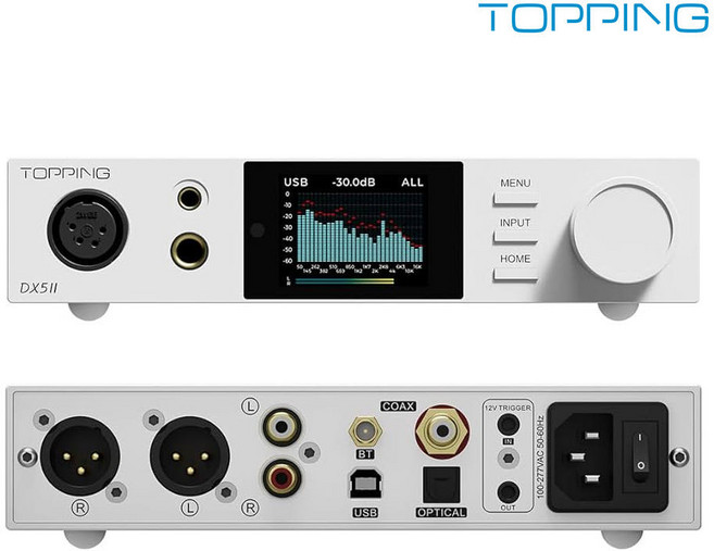 TOPPING 토핑 2세대 DAC 헤드폰 앰프, DX5 II 화이트