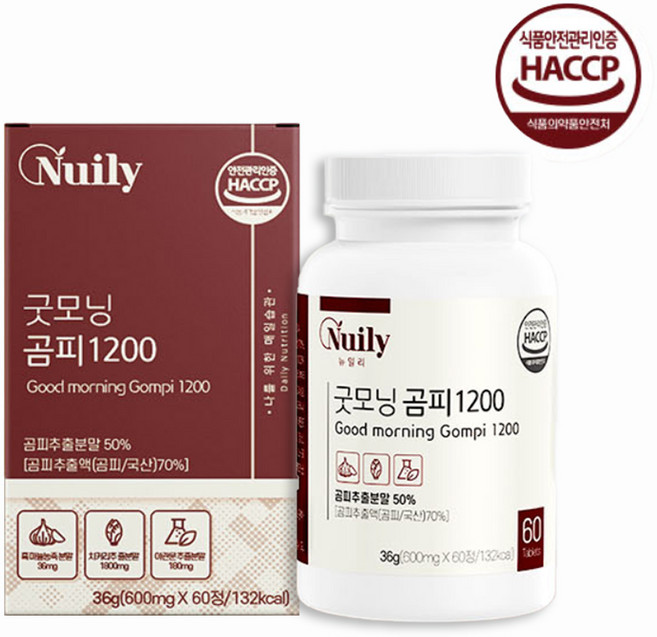 곰피 추출물 정 국산 곰피 1200 HACCP 식약청인증 곰피정 곰피추출분말 가루 효능 정제 알약 추천, 1개, 60정