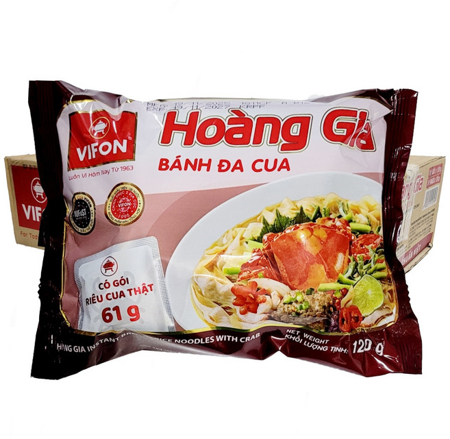 베트남 반다꾸아 비폰 쌀국수 꽃게맛 BANH DA CUA, 16개