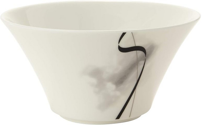 NARUMI(나루미 컵 소서 먹물 흐름 블랙 310cc 스프 일본 제조 52057-2885