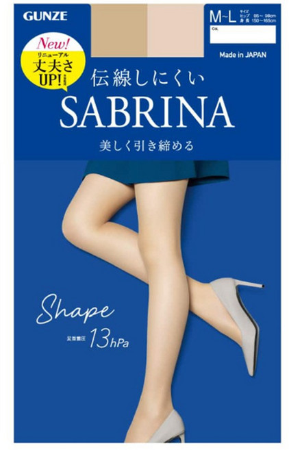 군제 사브리나 쉐이프핏 팬티스타킹 종아리 압박스타킹 고탄력 일본 정식수입