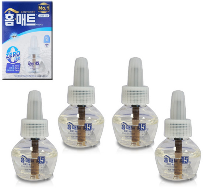 홈매트 리퀴드 제로 모기 리필 4p, 1개, 116ml