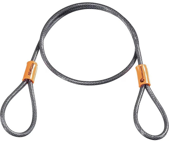 Kryptonite KryptoFlex 고리가 달린 자전거 보안 케이블, 2'6" (5mm), 1개