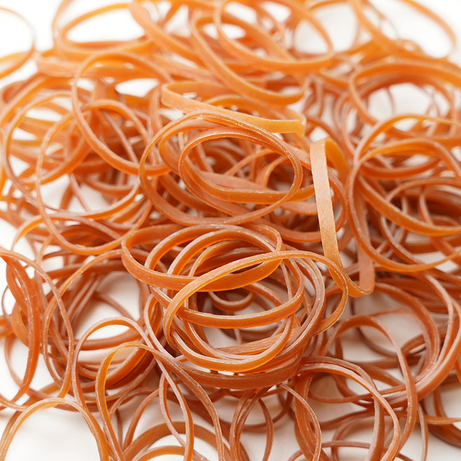 티렉스 탄력좋은 굵은 고무줄 100P 다용도 대용량 고무밴드, 100개, 노랑
