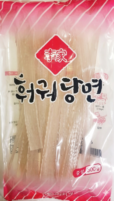 이가 당면 고구마전분100% 쫄깃한 훠궈 마라탕 넓적 납작 중국당면 훠궈당면, 300g, 1개